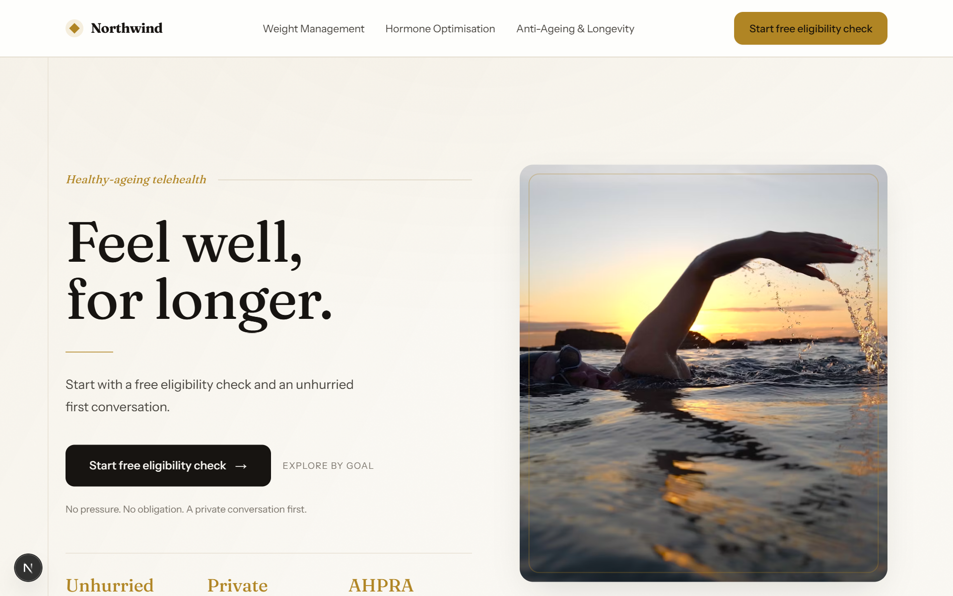 Longevity Editorial clinic look - ClinicBuilt archetype preview